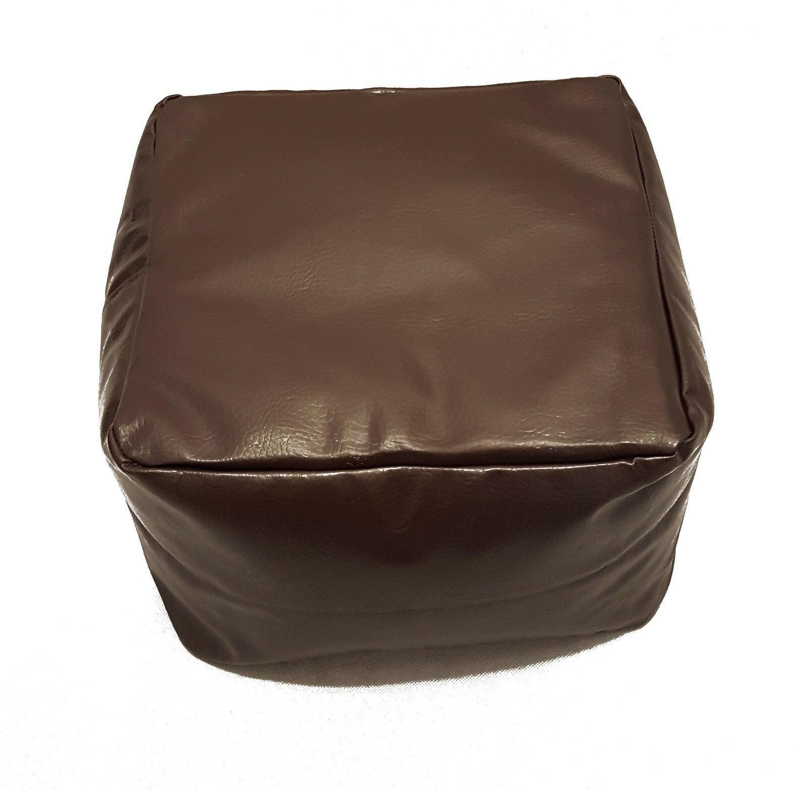 Faux Leather Beanbag Footstool