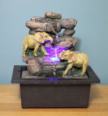 Elephant LED Garden Water Fountain