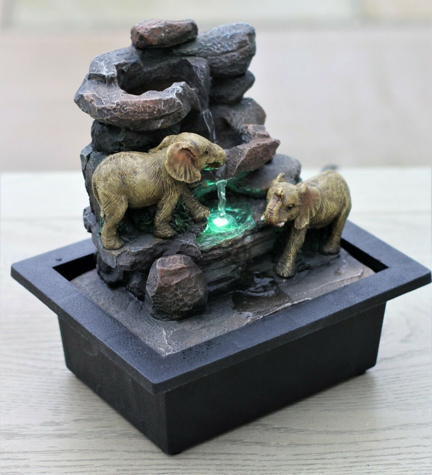 Elephant LED Garden Water Fountain – The Home Hut