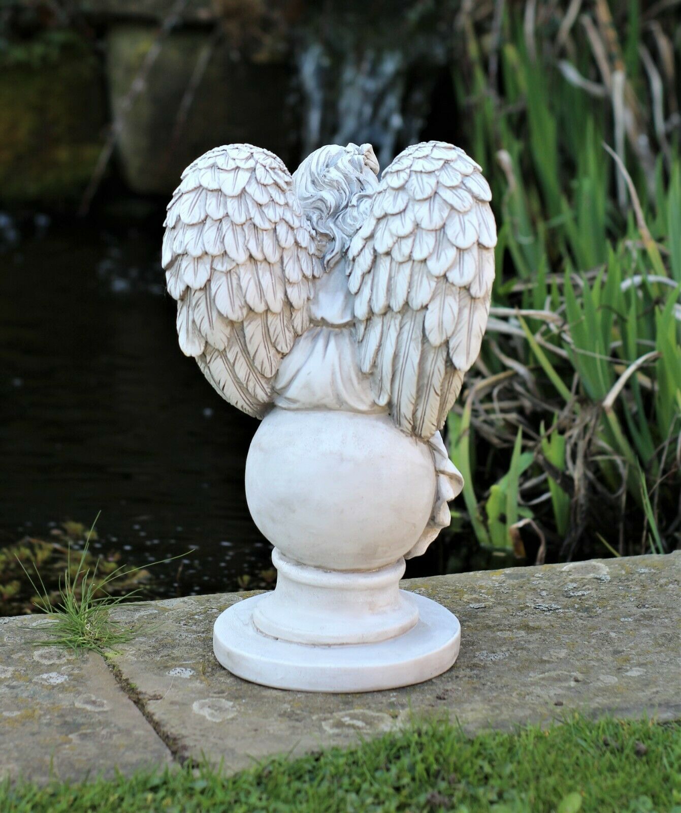 Angel Garden Ornament Grey or Beige