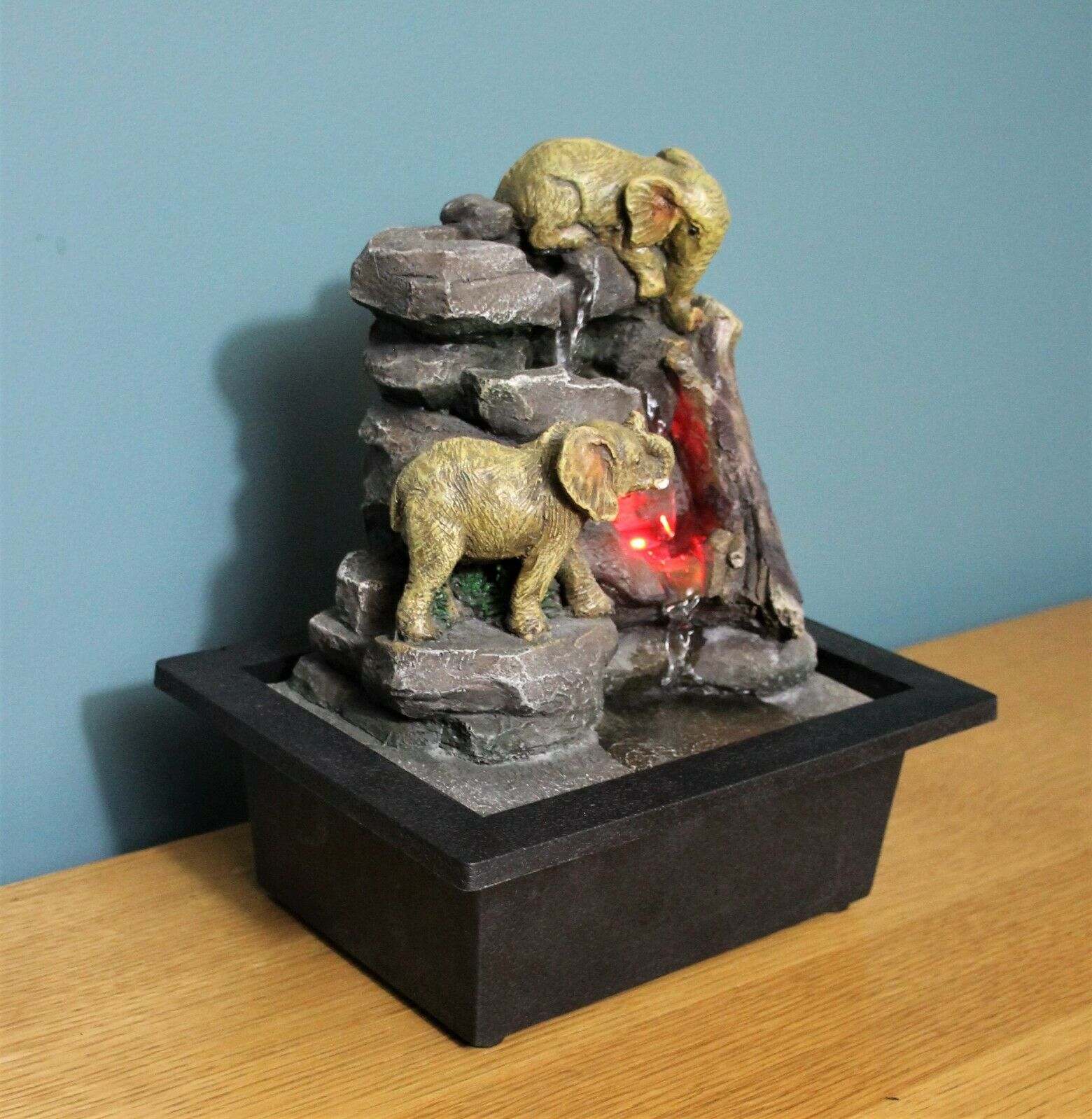 Elephant Colour Changing Freestanding Water Fountain