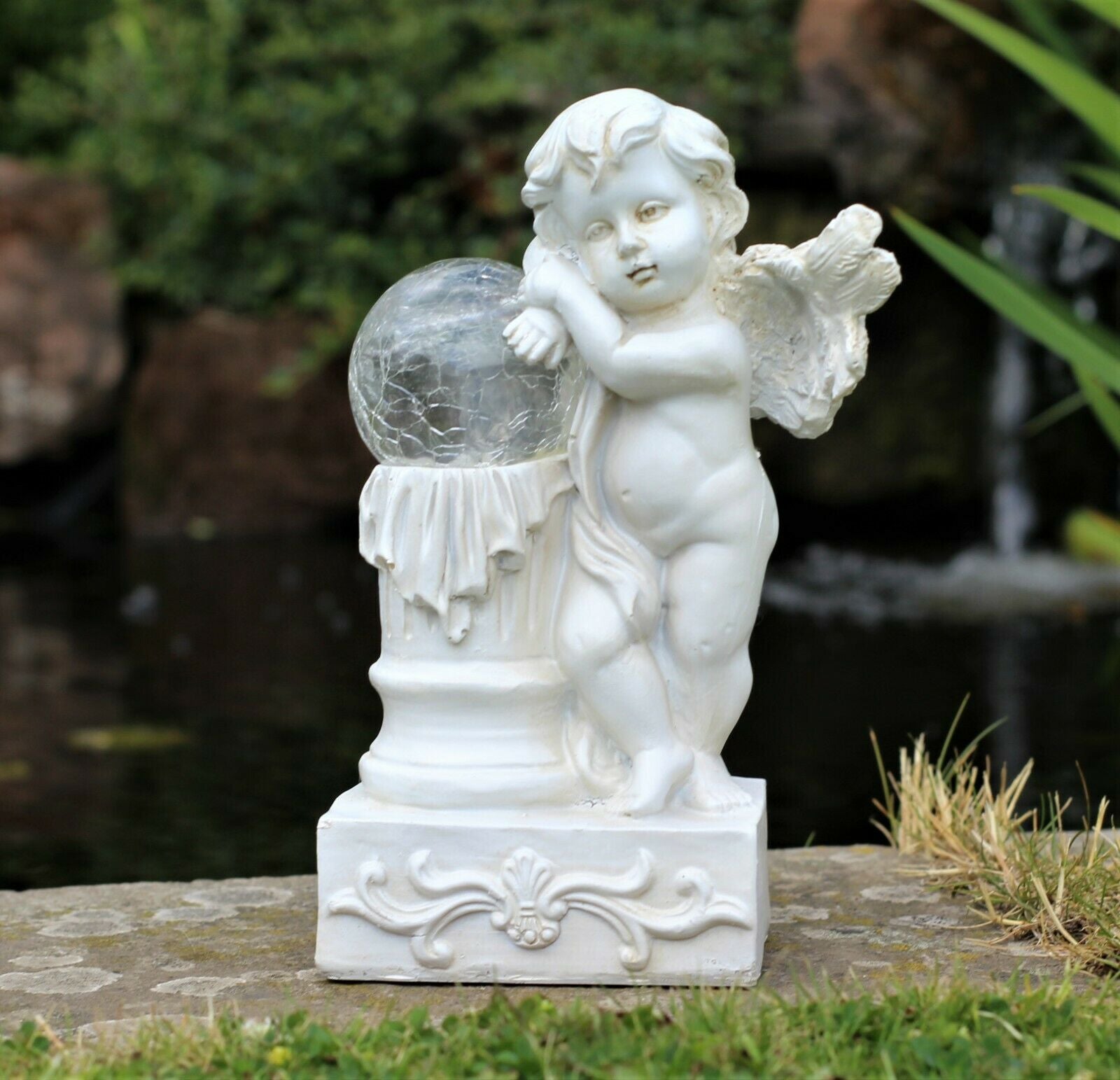 Garden Solar Ball Cherub