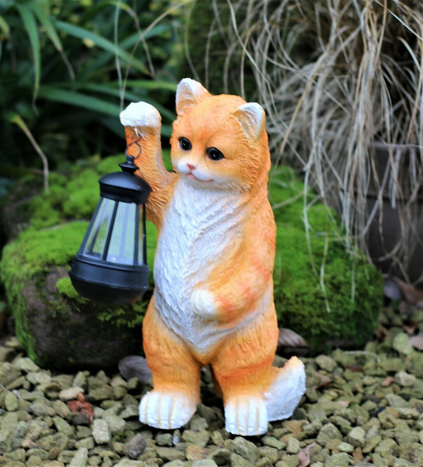 Solar Garden Pussy Cat with Lantern