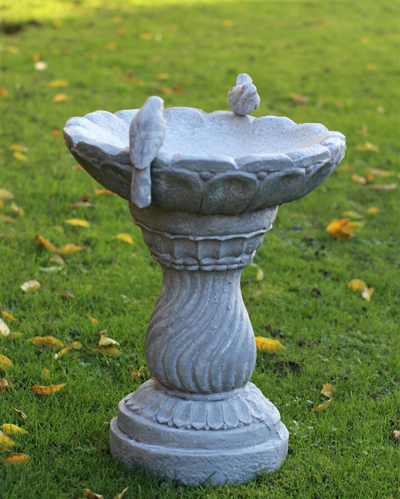 Slate Grey Bird Bath Bowl