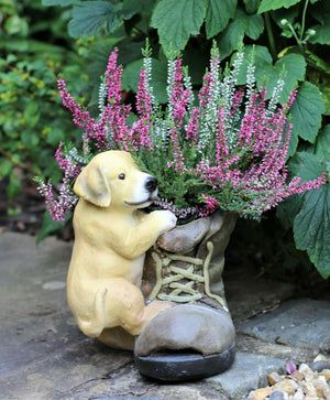 Puppy & Boot Pot Planter