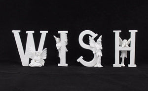White 'WISH' Fairy Letters