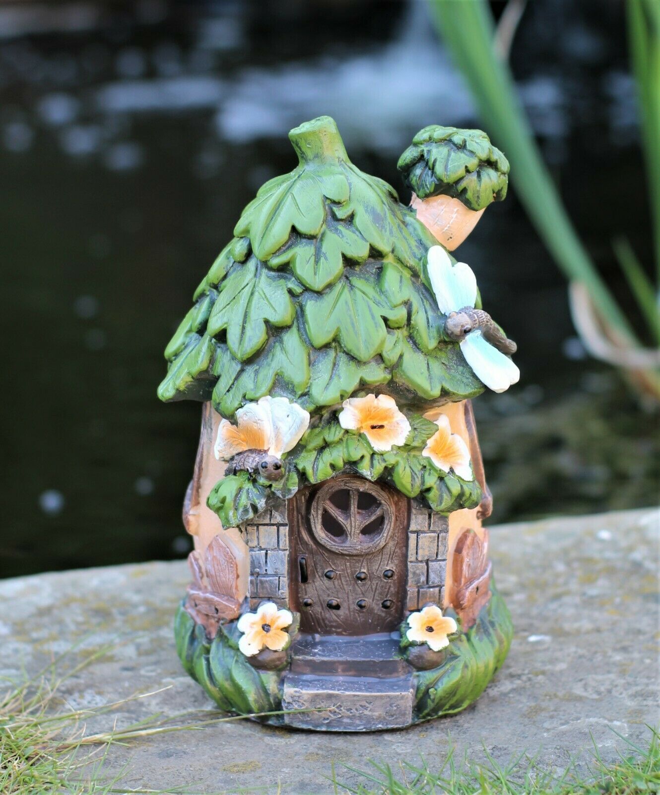 Garden Leaf Solar Fairy Tree House