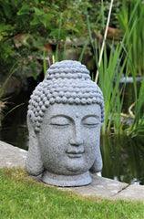 Stone Effect Buddha Head