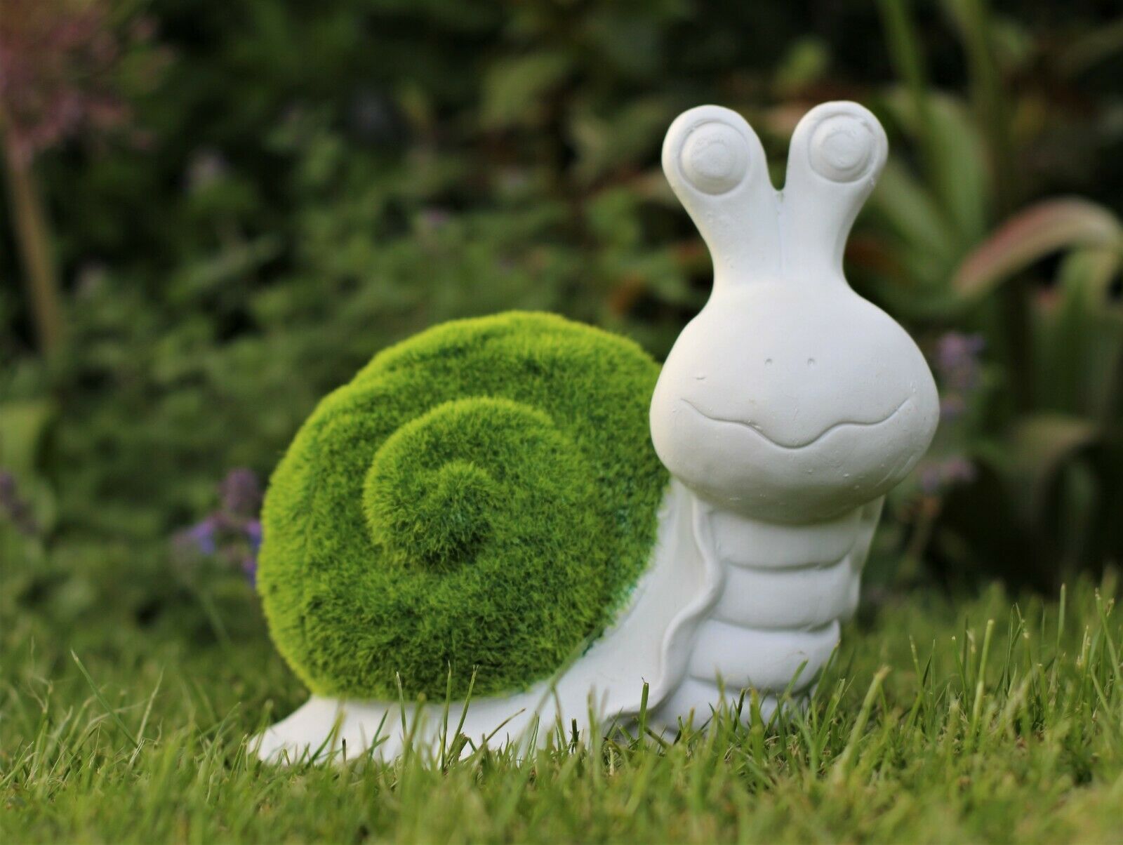 Grass Effect Snail Garden Ornament