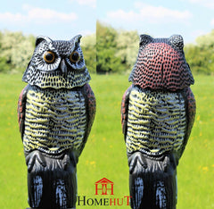 Large Realistic Plastic Owl Decoy