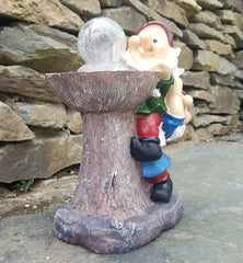 Solar Powered Garden Gnome Bird Feeder