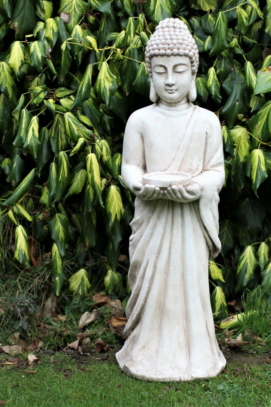 Rustic Beige Standing Buddha