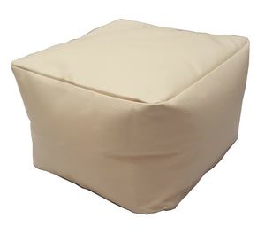 Faux Leather Beanbag Footstool