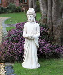 Rustic Beige Standing Buddha