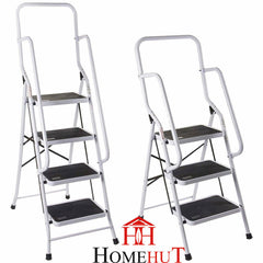 Foldable Step Ladder, Non Slip with 3 & 4 Steps