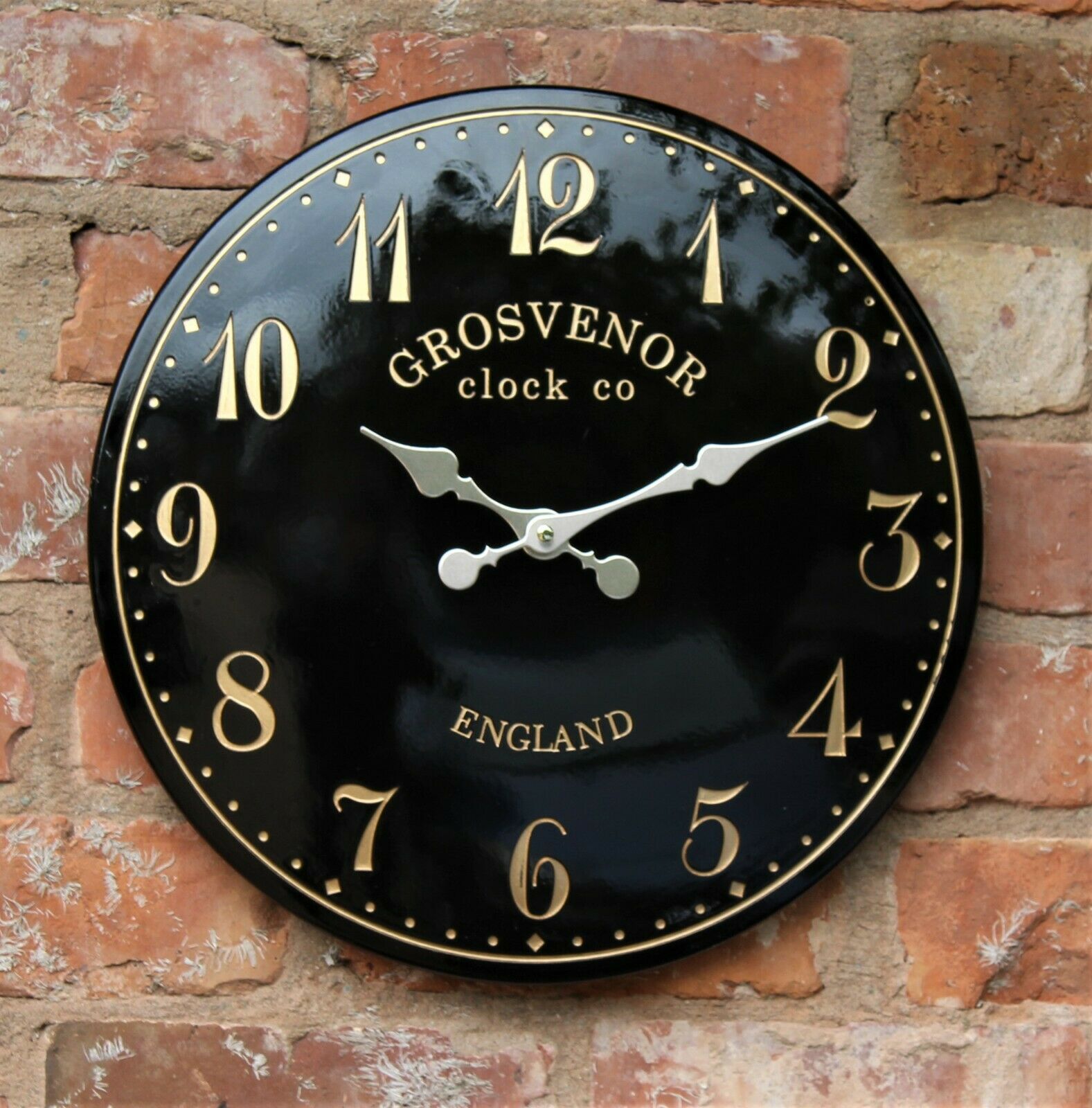 Black Garden Wall Clock