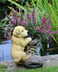 Puppy & Boot Pot Planter