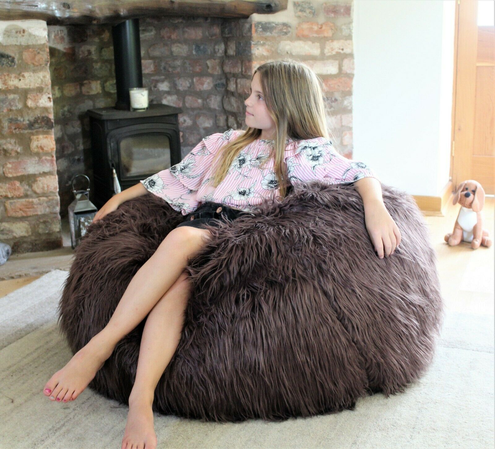 Faux Fur Beanbag Chair The Home Hut