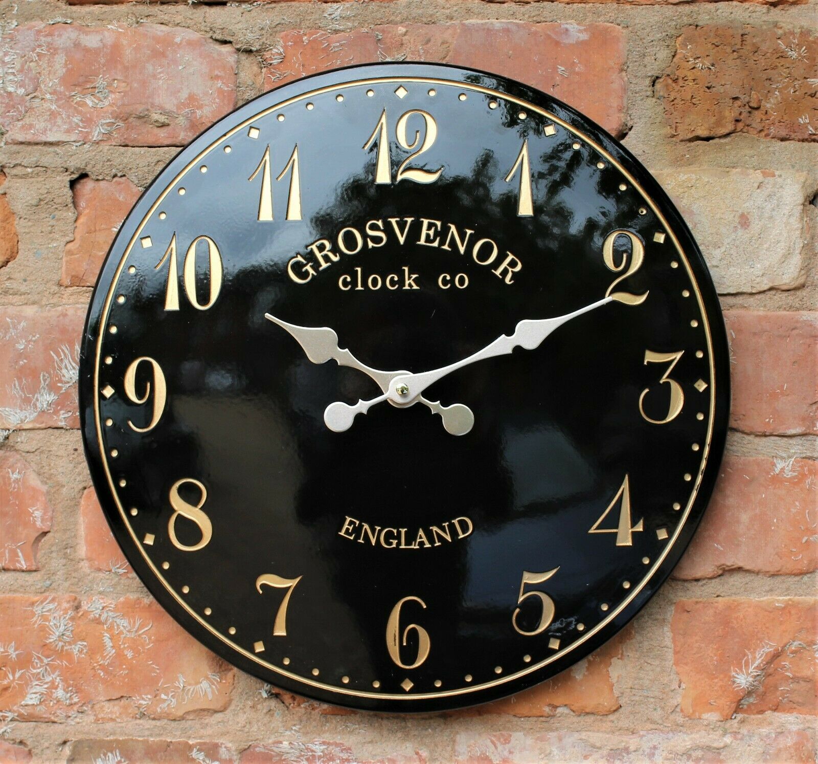 Black Garden Wall Clock