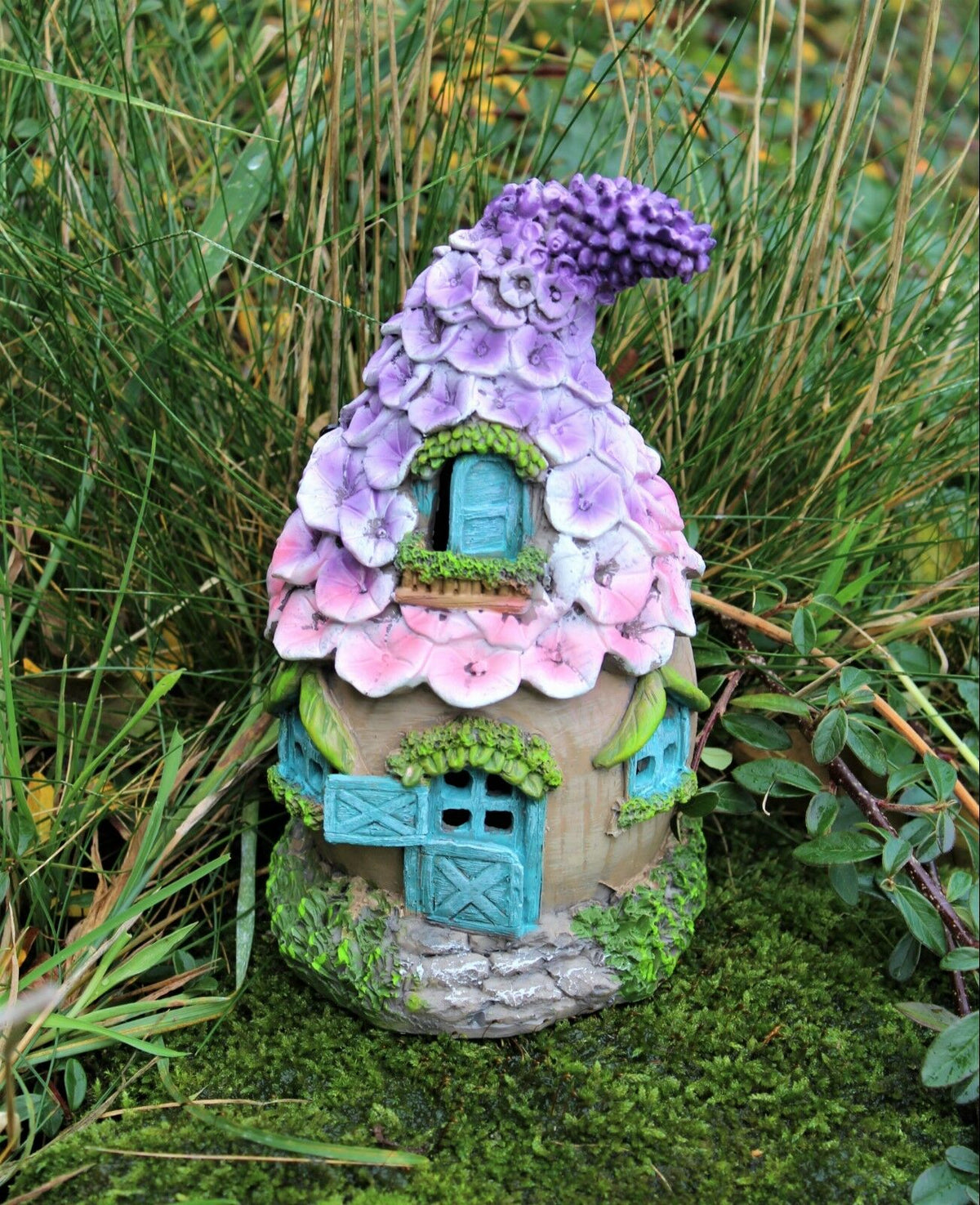 Solar Fairy House - Flower Roof