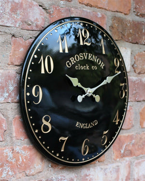 Black Garden Wall Clock