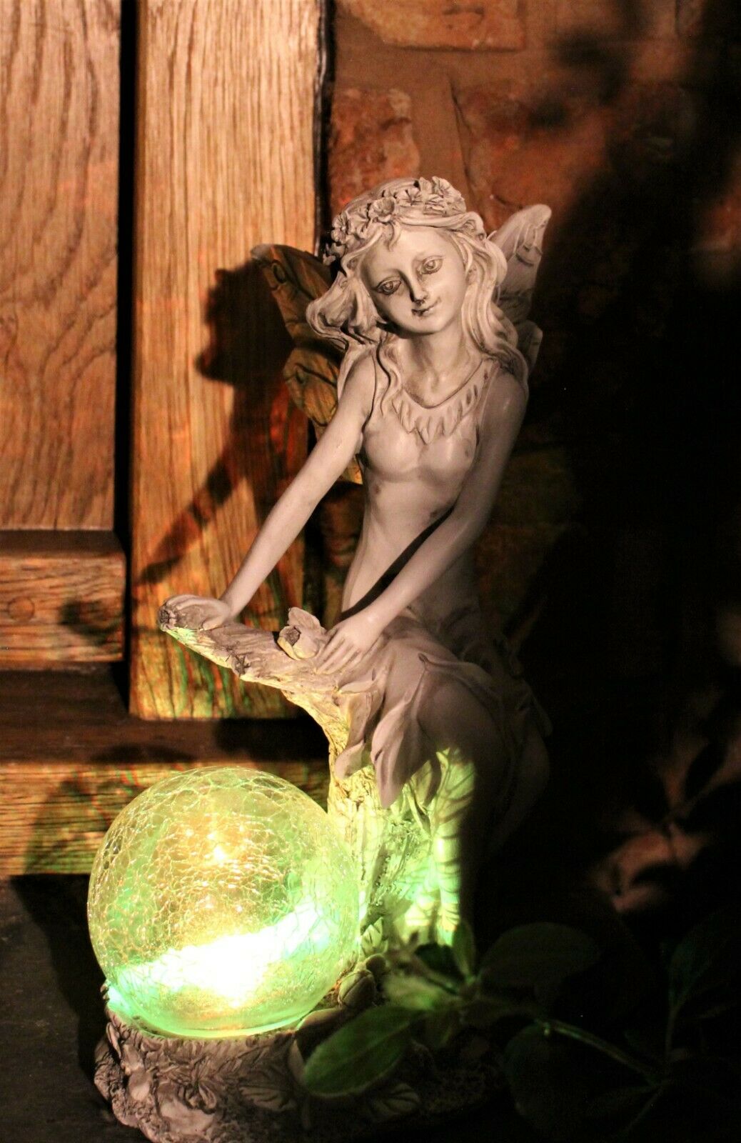 Garden Solar Ball Cherub