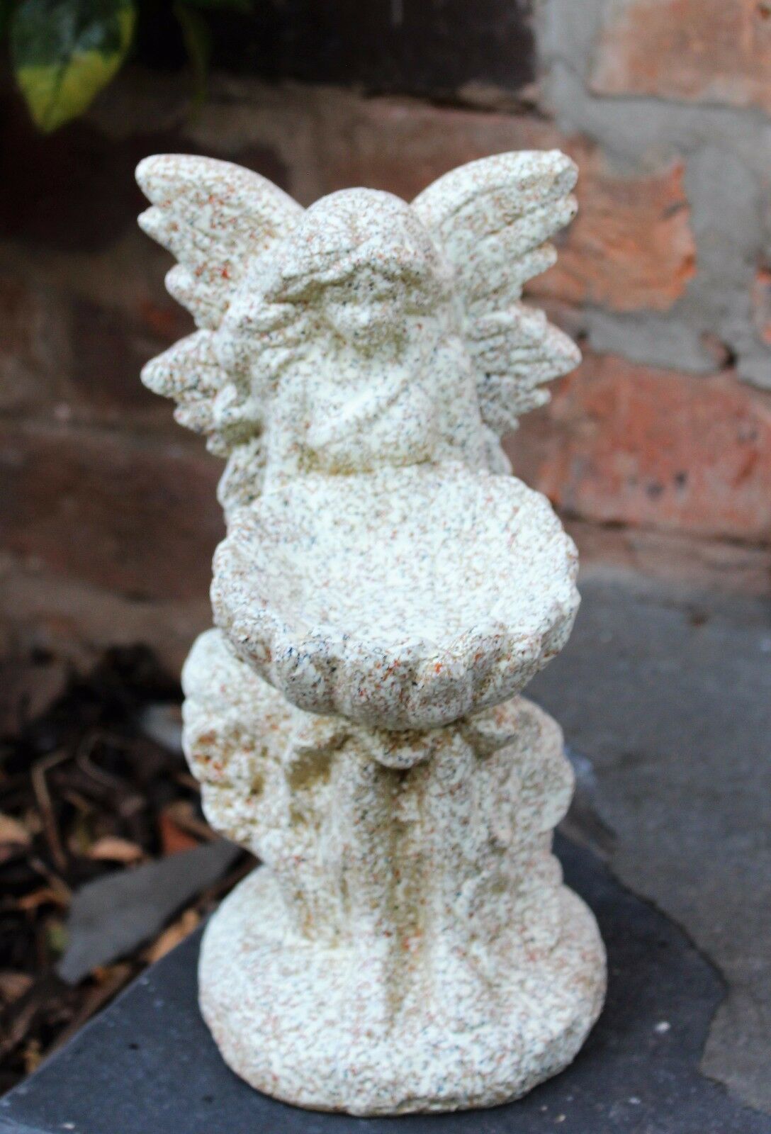 Stone Effect Large Magical Fairy Statue Bird Bath