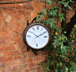 Garden Wall Station Clock Ornament