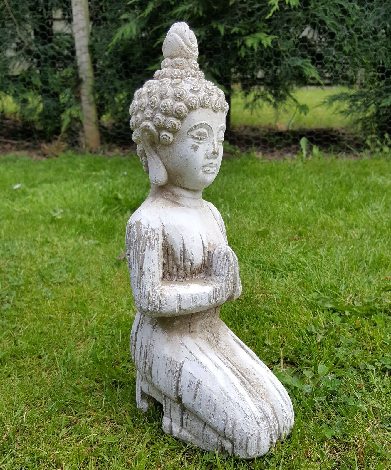 Drift Wood Effect Kneeling Buddha