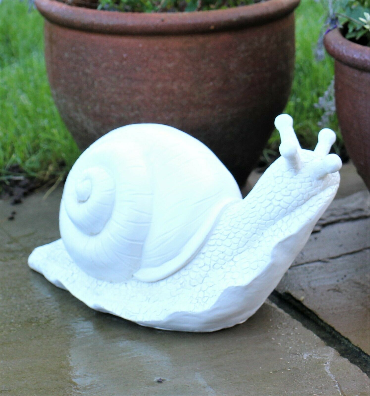 Rust Snail Garden Ornament