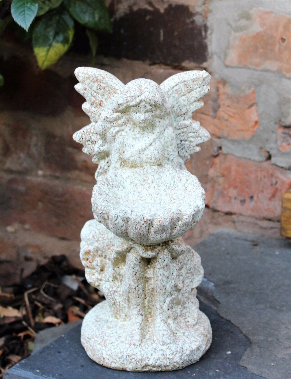 Stone Effect Large Magical Fairy Statue Bird Bath