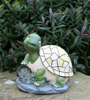 Solar Tortoise Garden Ornament