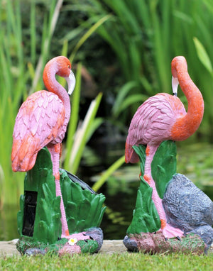 Pink Solar flamingo's