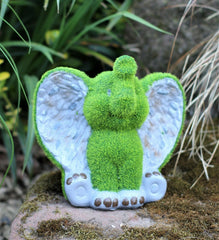 Grass Effect Elephant Garden Ornament