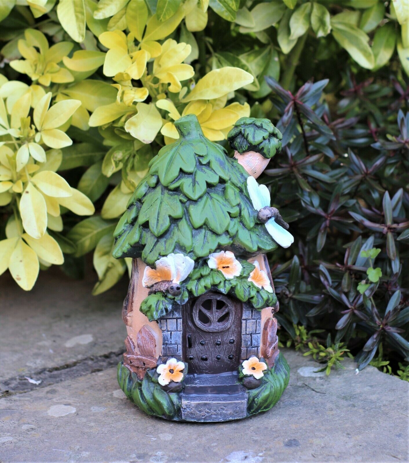 Garden Leaf Solar Fairy Tree House