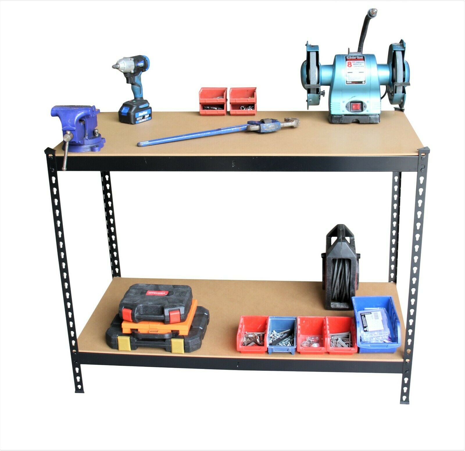 Garage Workbench & Shelving Unit