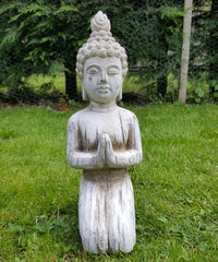 Drift Wood Effect Kneeling Buddha