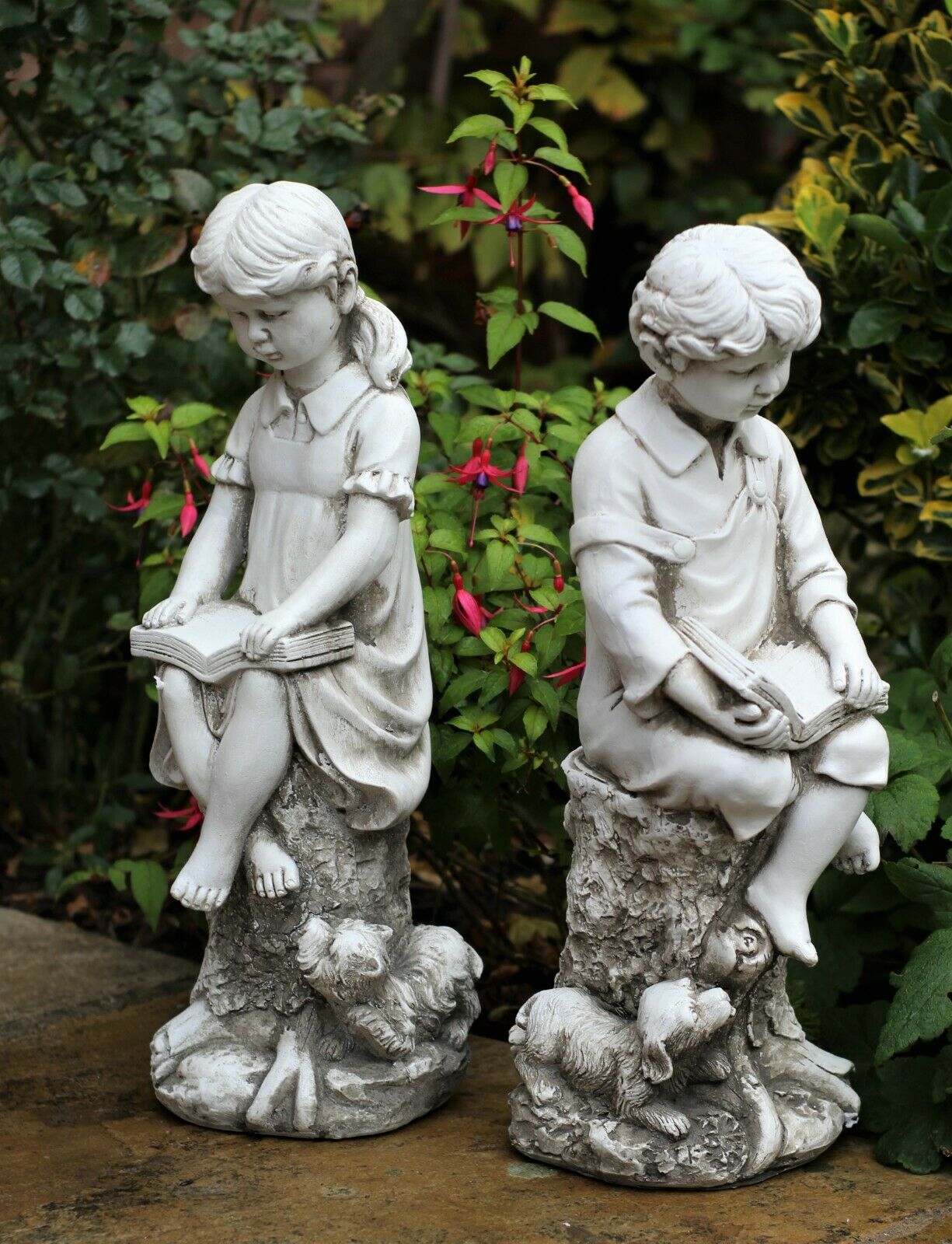 Boy & Girl Garden Ornament