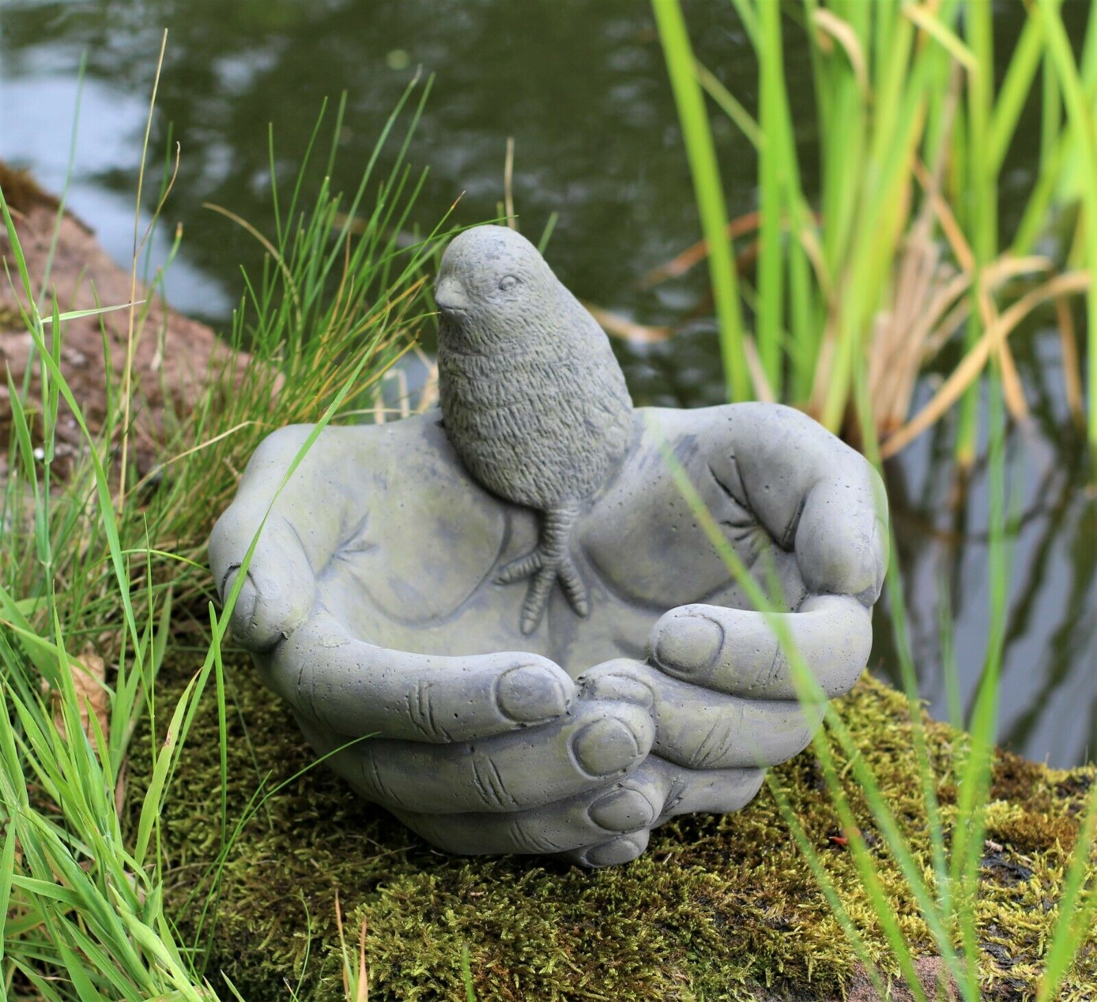 Outdoor Birds on Hands Bird Bath