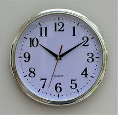 Chrome Chic Wall Clock