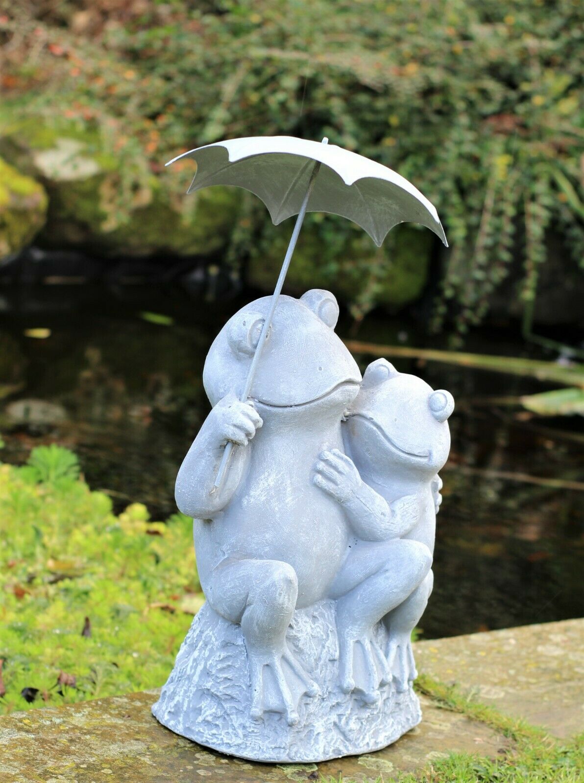 Pair of Grey Garden Frogs