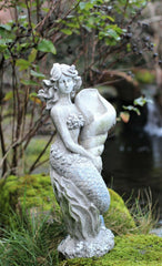 Solar Powered Fairy Mermaid Stone Effect Statue