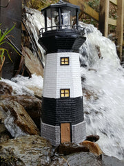 Solar Powered Rotating Lighthouse Ornament