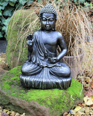 Large Bronze Effect Sitting Buddha