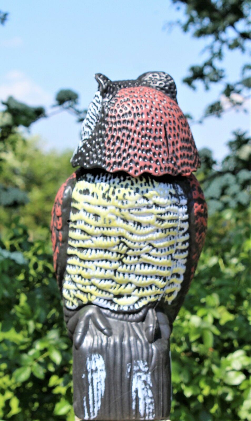 Large Realistic Plastic Owl Decoy