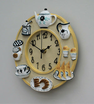 Tea Time Wall Clock