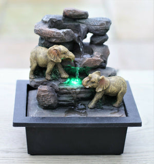 Elephant LED Garden Water Fountain