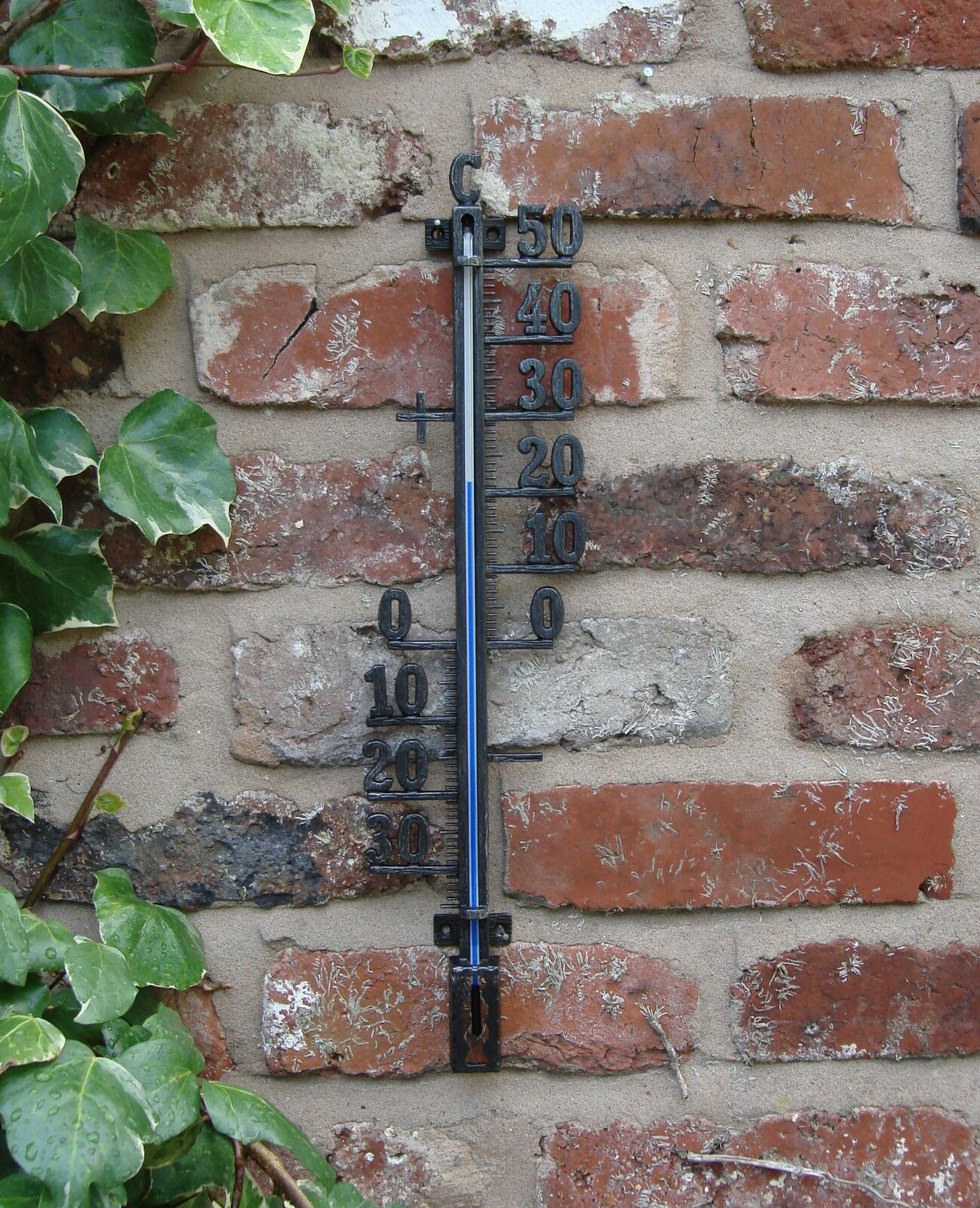 Filigree Silhouette 21″ Indoor Outdoor Wall Thermometer