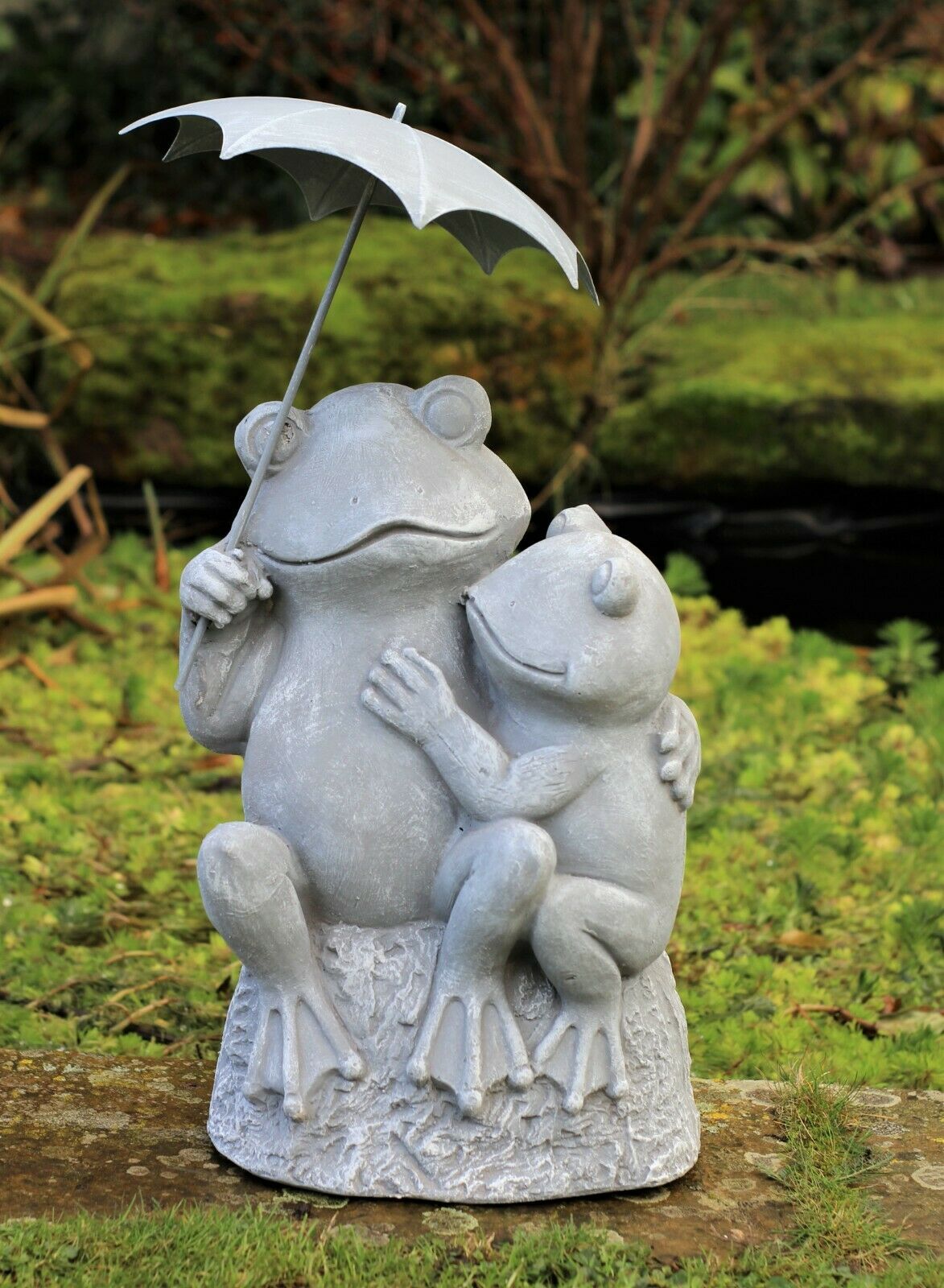 Pair of Grey Garden Frogs