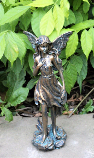 Magical Fairy Garden Ornament - Bronze effect 26cm